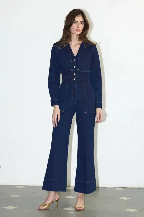 Carmen Jumpsuit Full Sleeve Denim Jumpsuit